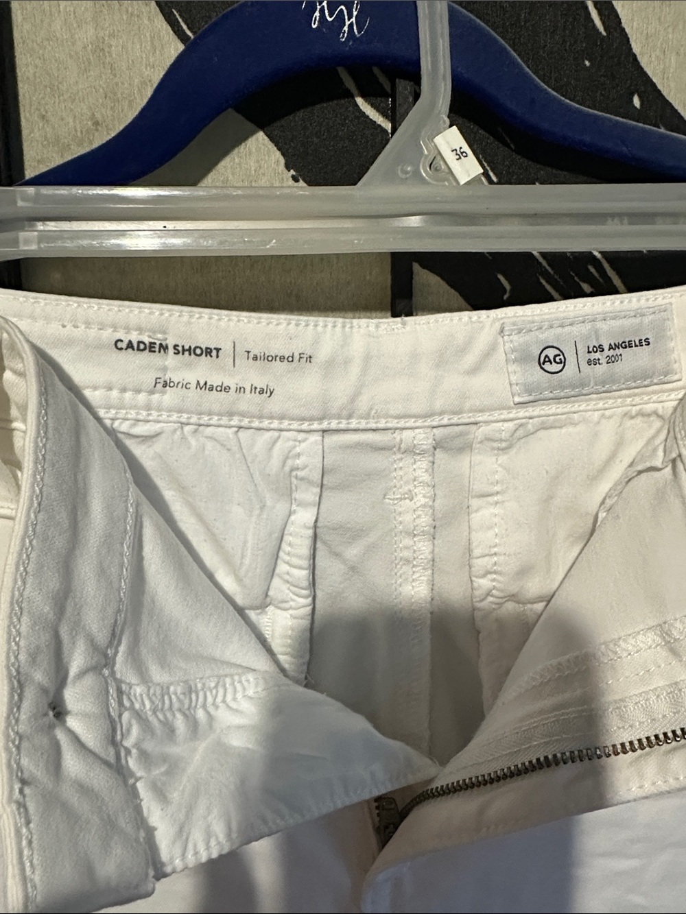 AG Los Angeles Cadem Short - White Tailored Fit Shorts